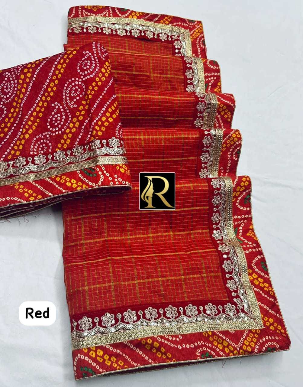 Ynf Soft Cotton Silk RIN164 RRS142 Sarees Wholesale Designer Sarees Fancy Sarees Bandhani Bandhej Sarees Manufacturer