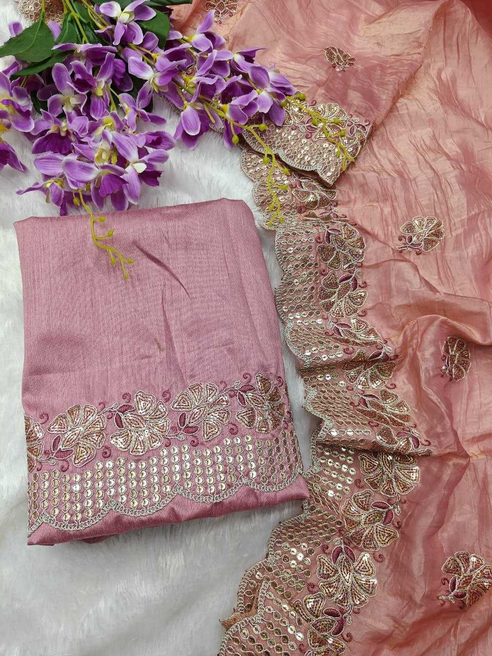 Ynf Soft Gold Crush KESH189 Shiny Sarees Wholesale Designer Sarees Sequins Work Saree Sarees With Blouse Manufacturer