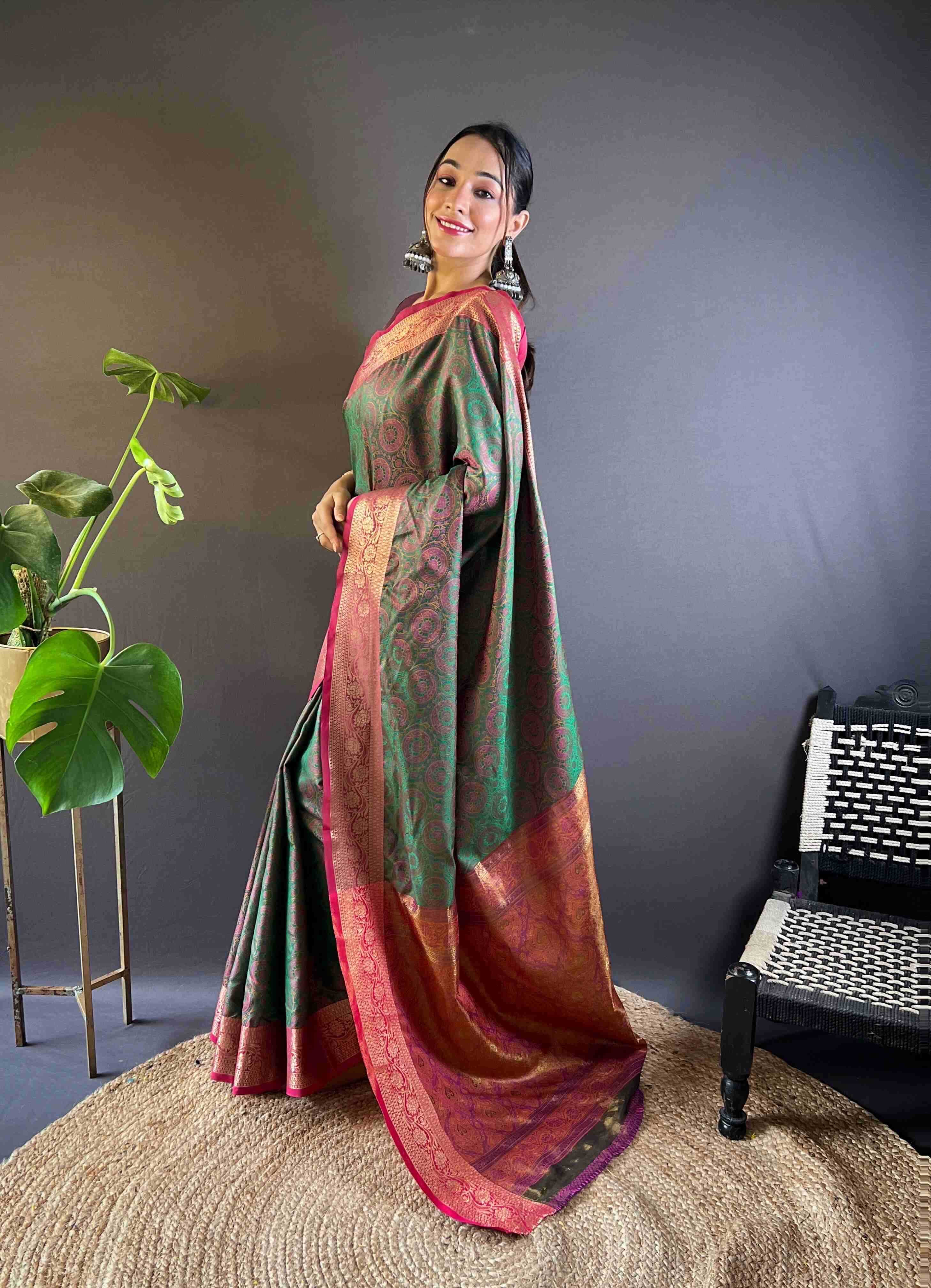 Ynf Soft Kashmiri Silk RIN116 KASHMIRI-4 Sarees Wholesale Fancy Sarees Ladies Sarees Kashmiri Sarees Manufacturer