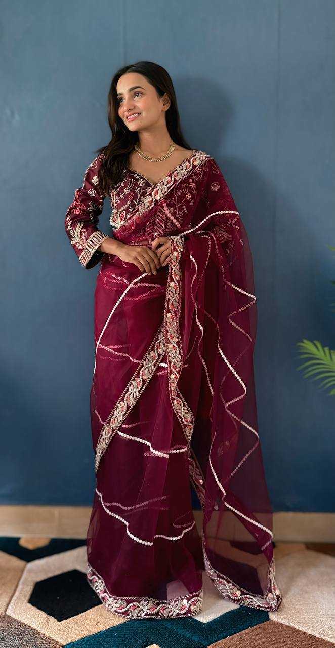 Ynf Soft Net RIN114 5070 Sarees Wholesale Party Wear Sarees Fancy Sarees Sequence Sarees Net Sarees Embroidered Sarees Manufacturer