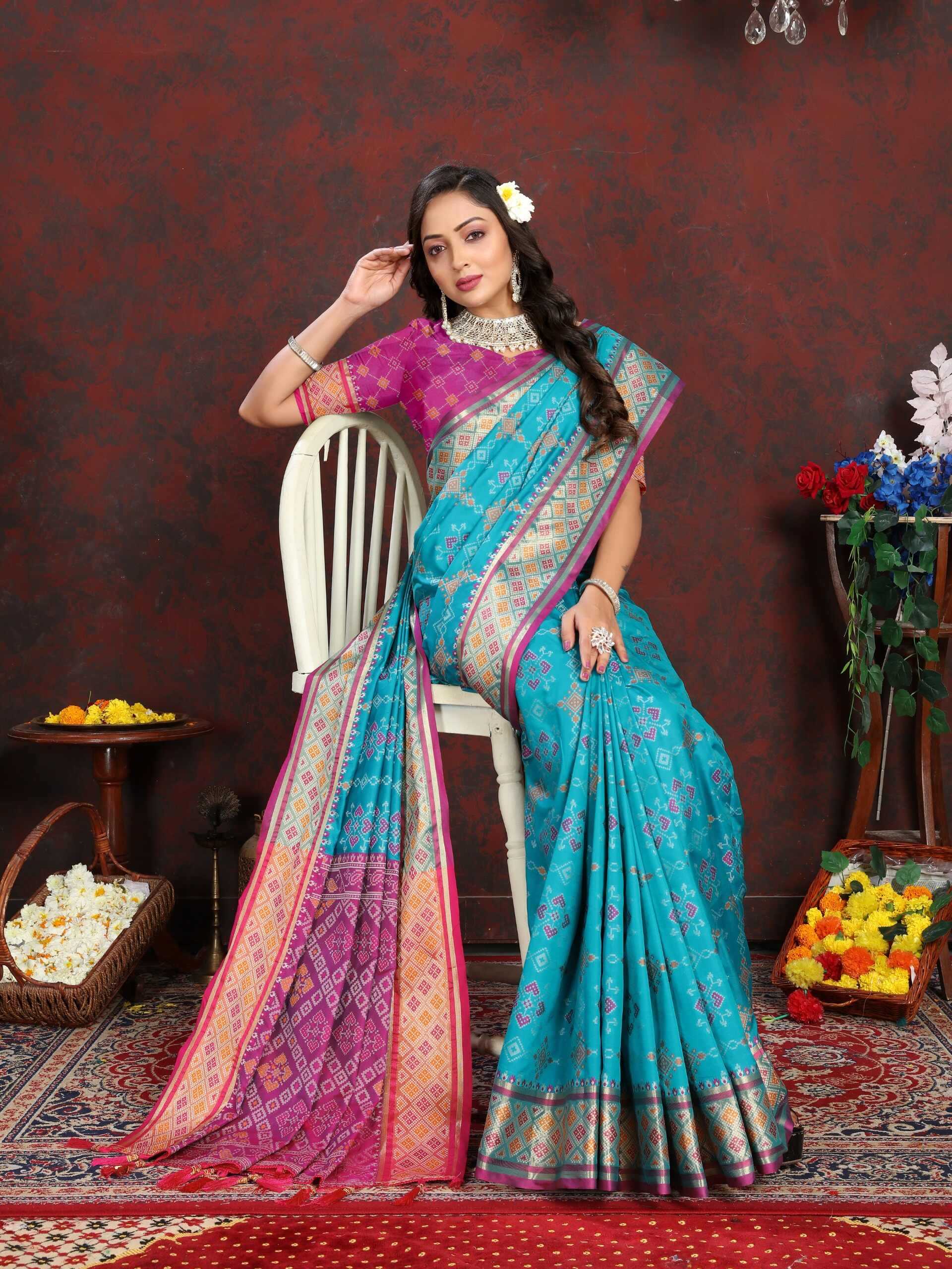 YNF SOFT PATOLA SILK RIN150 Patola SILK SAREES WHOLESALE TRADITIONAL PURE SILK PATOLA SAREES MANUFACTURER