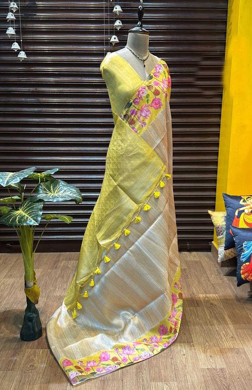 Ynf Soft Silk KESH166 SONITA FLOWER Silk Sarees Wholesale Soft Silk Sarees Printed Silk Saree Zari Border Silk Sarees Manufacturer