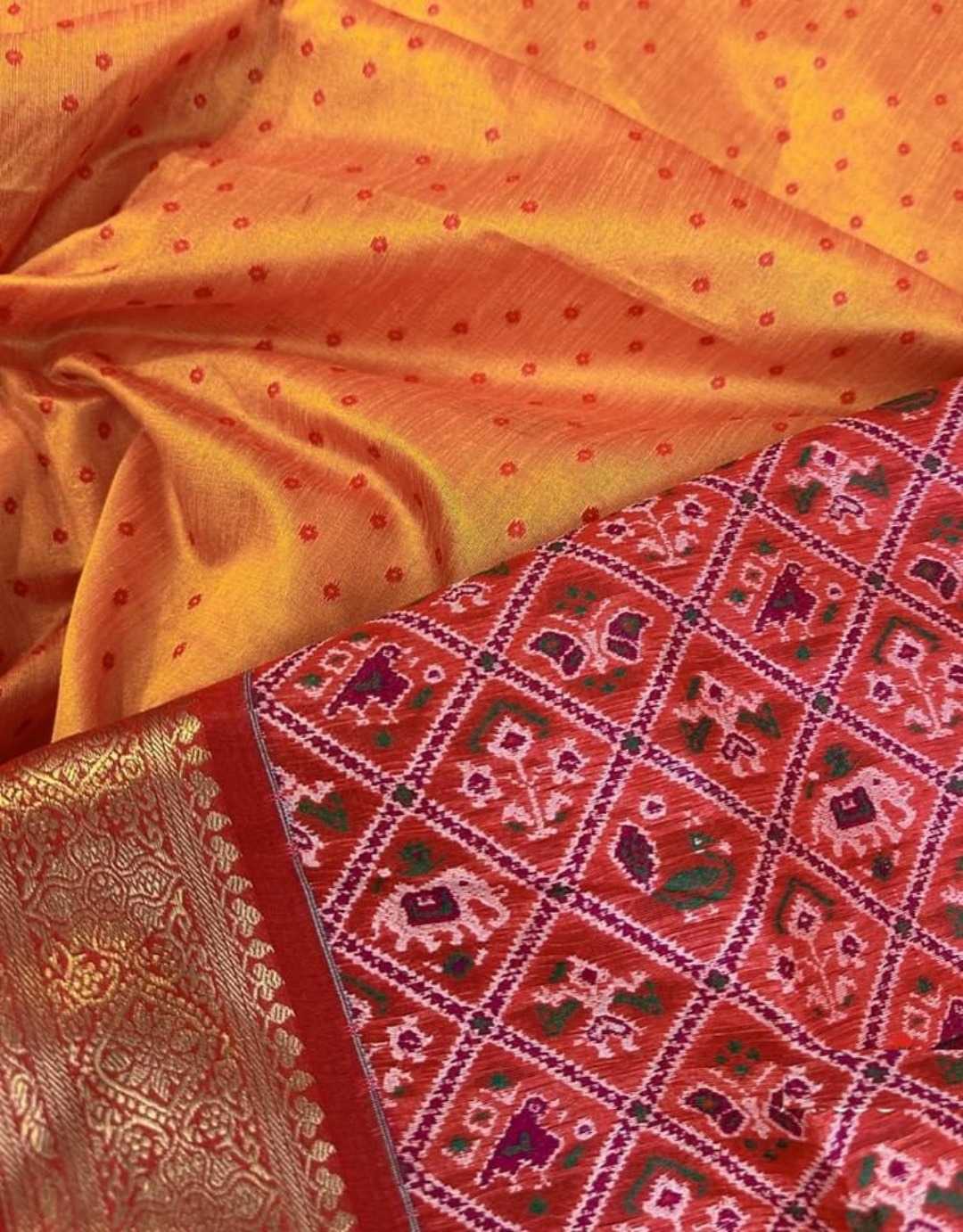 Ynf Soft Silk KESH166 TULSI PATOLA 1 Silk Sarees Wholesale Soft Silk Sarees Patola Sarees Zari Border Silk Sarees Manufacturer