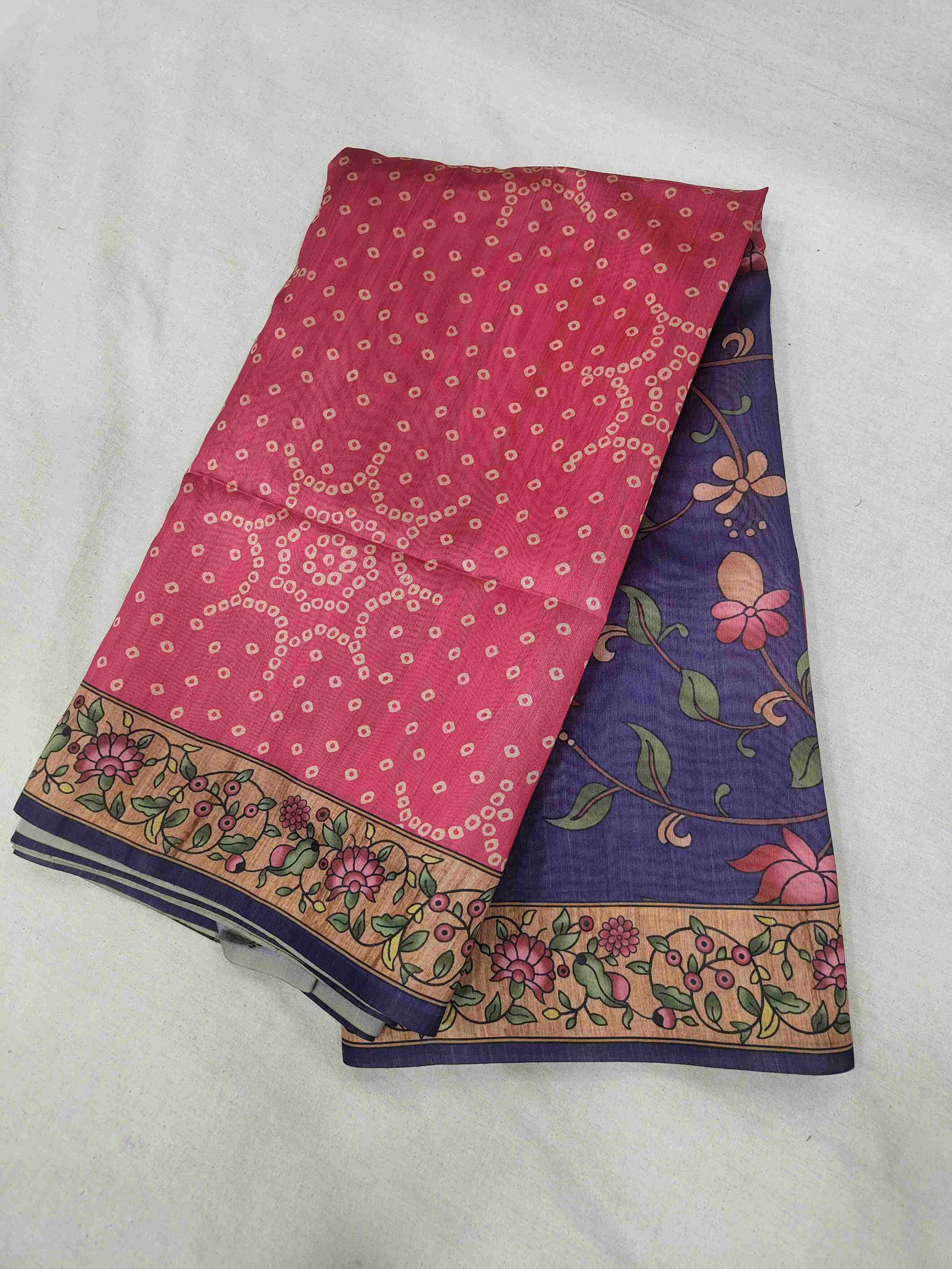 Ynf Soft Silk KESH166 YOGITA BANDHANI Silk Sarees Wholesale Soft Silk Sarees Traditional Silk Sarees Kalamkari Silk Sarees Manufacturer