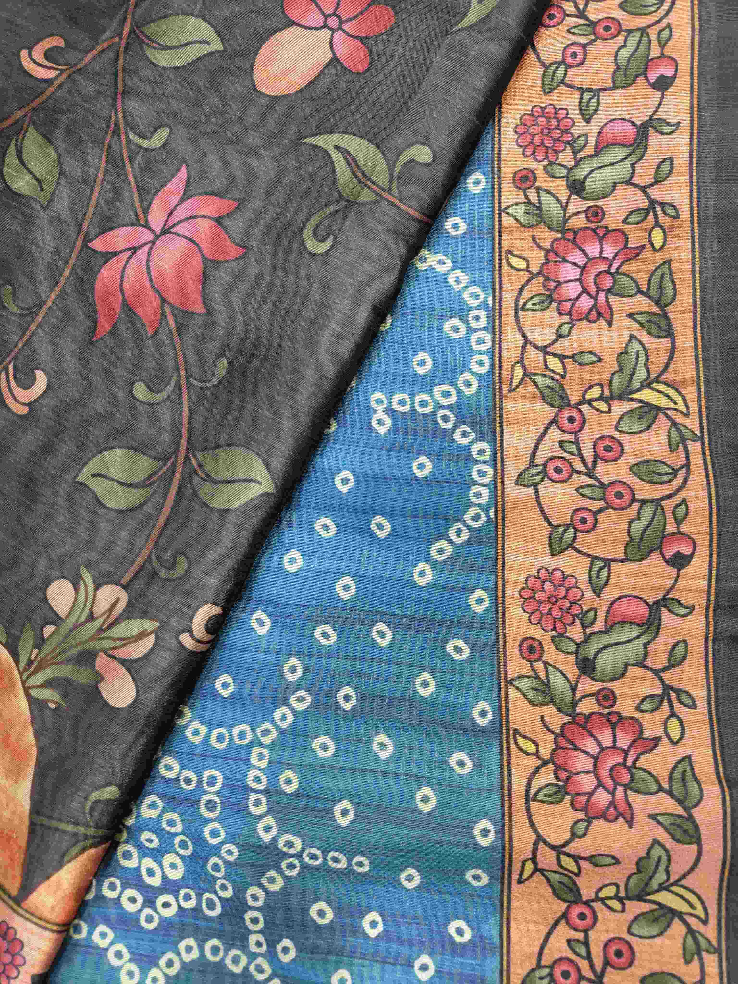 Ynf Soft Silk KESH166 YOGITA BANDHANI Silk Sarees Wholesale Soft Silk Sarees Traditional Silk Sarees Kalamkari Silk Sarees Manufacturer