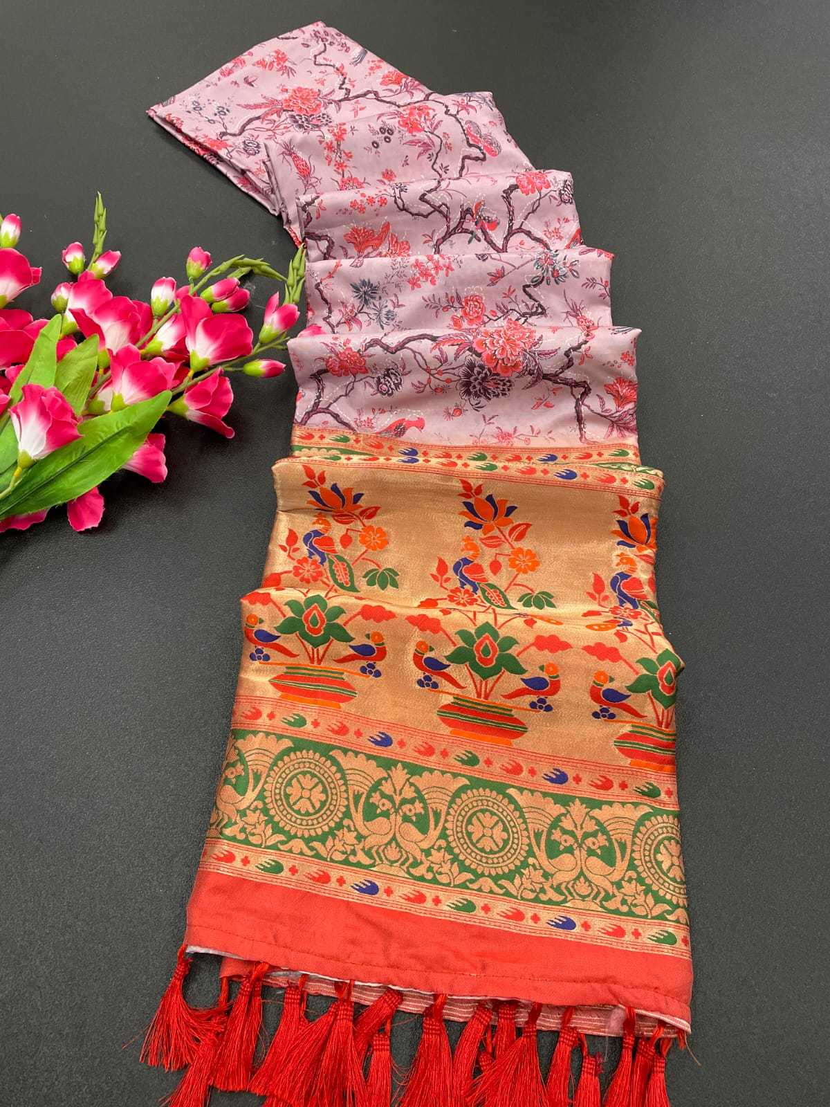 Ynf Soft Silk KESH203 MTW51 Silk Sarees Wholesale Designer Silk Sarees Zari Border Silk Sarees Kalamkari Silk Sarees Manufacturer