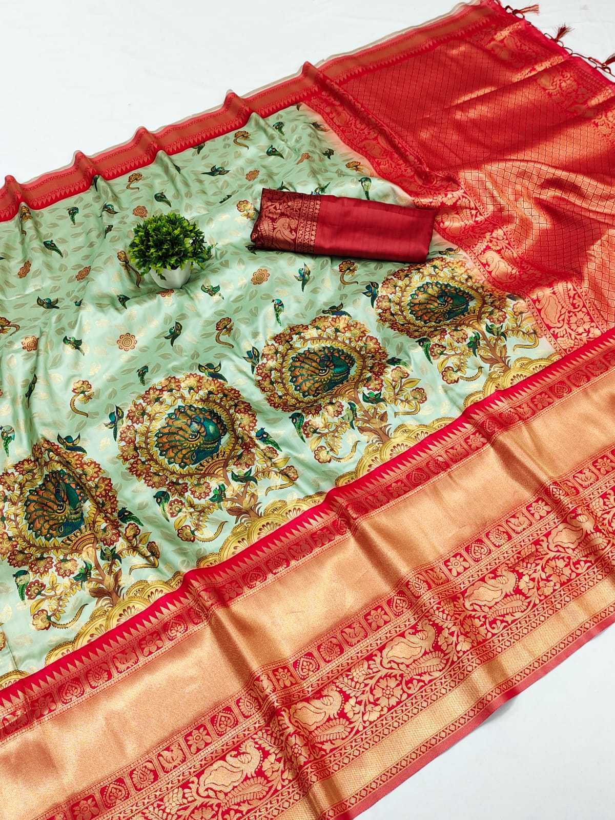 Ynf Soft Silk KESH203 MTW54 Silk Sarees Wholesale Soft Silk Sarees Designer Silk Sarees Kalamkari Silk Sarees Manufacturer