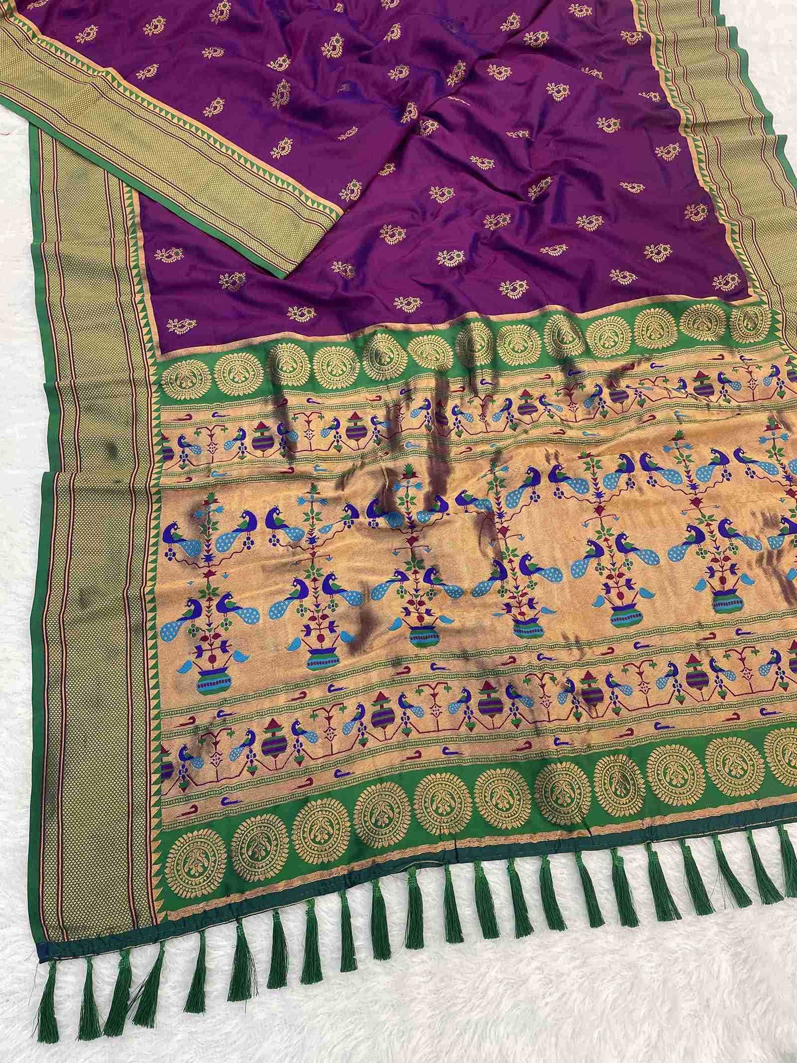 Ynf Soft Silk RIN116 REW30 Silk Sarees Wholesale Paithani Sarees Soft Silk Sarees Silk Sarees With Contrast Pallu Manufacturer