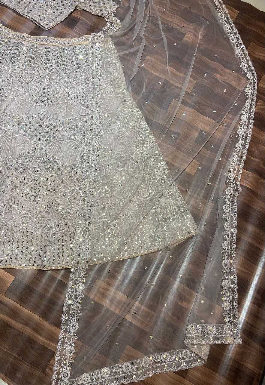 YNF SOFT SILK RIN121 1011 LEHENGA WHOLESALE SEQUIN HEAVY SILK LEHENGA MANUFACTURER