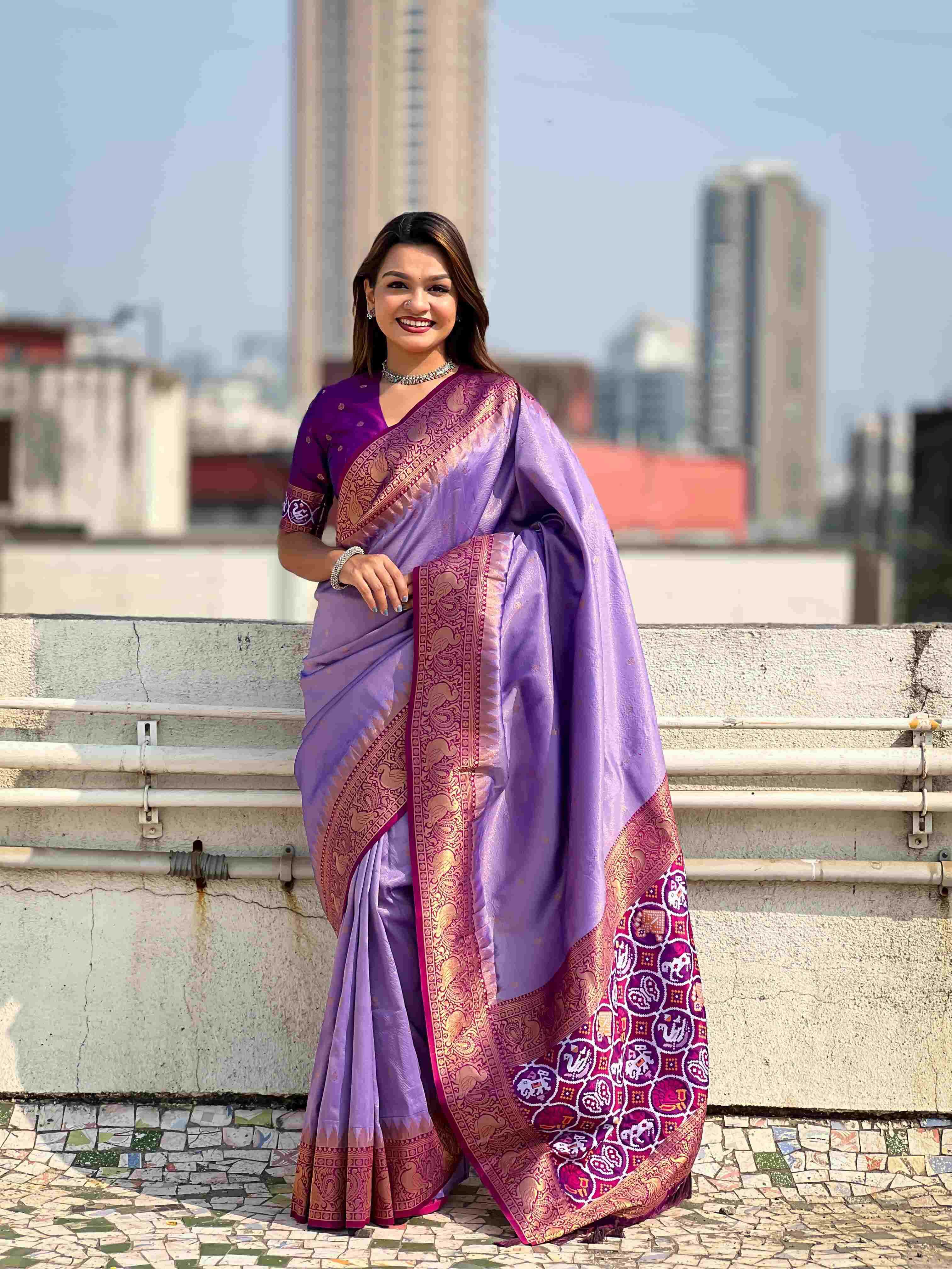 Ynf Tissue RIN116 TISSUE PATOLA Silk Sarees Wholesale Kanjeevaram Sarees Patola Sarees Pure Zari Silk Sarees Fancy Silk Sarees Manufacturer