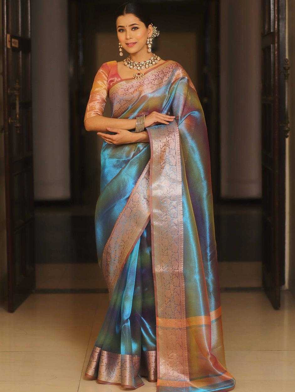 YNF TISSUE SILK KESH274 MIS20 SILK SAREE WHOLESALE SOFT SILK DESIGNER PARTY WEAR SILK SAREE MANUFACTURER