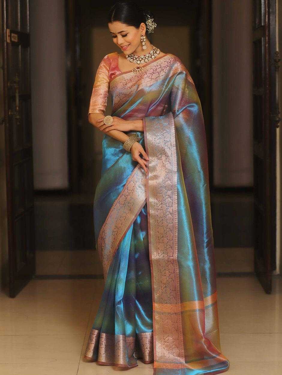 YNF TISSUE SILK KESH274 MIS20 SILK SAREE WHOLESALE SOFT SILK DESIGNER PARTY WEAR SILK SAREE MANUFACTURER