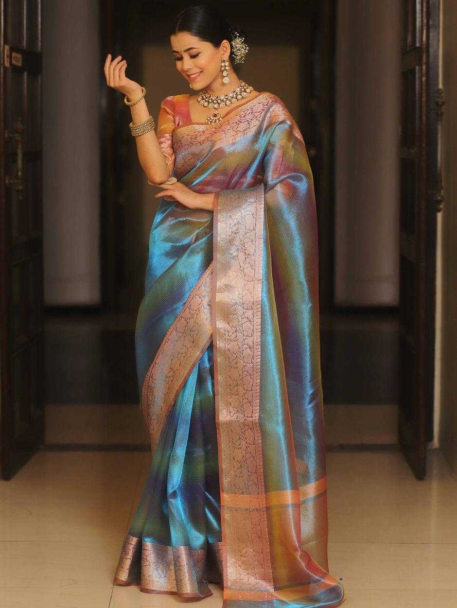 YNF TISSUE SILK KESH274 MIS20 SILK SAREE WHOLESALE SOFT SILK DESIGNER PARTY WEAR SILK SAREE MANUFACTURER