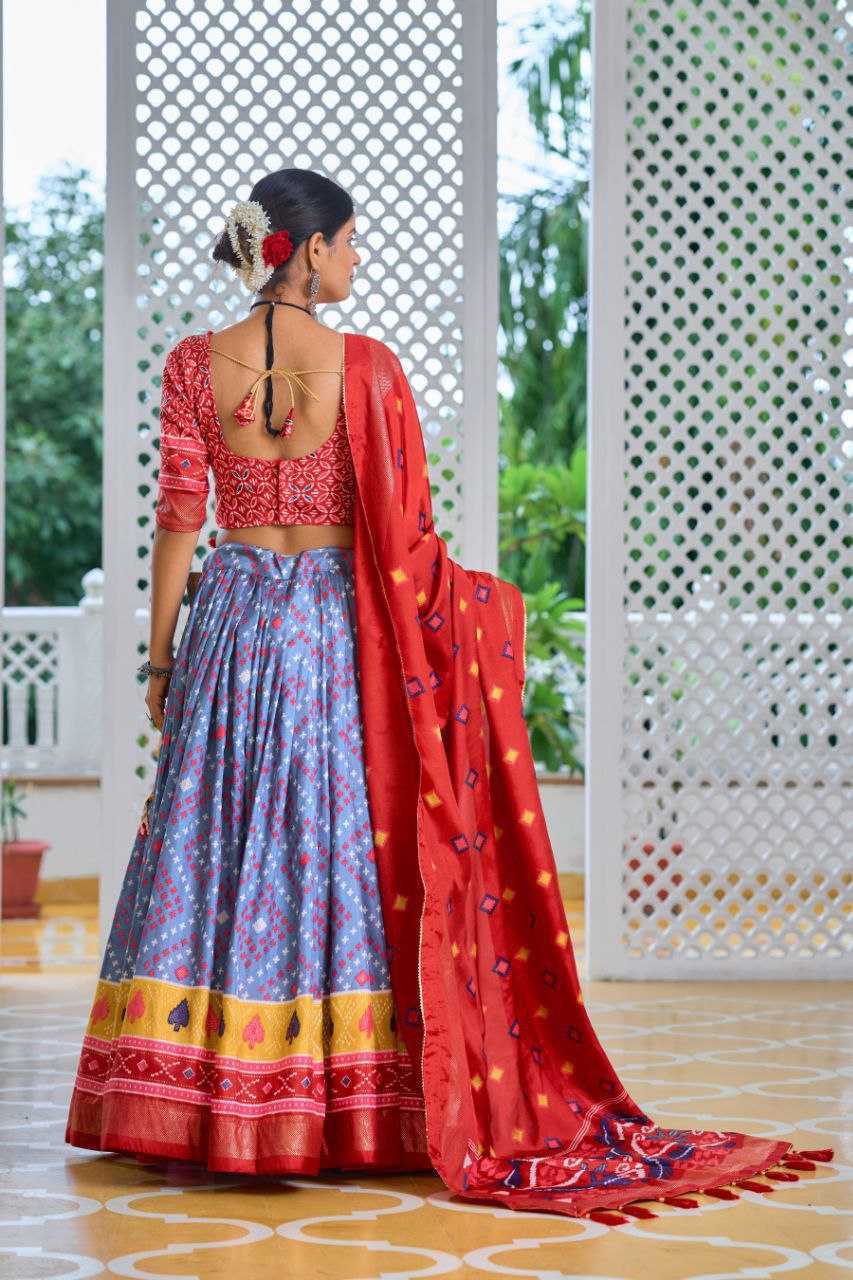 YNF TUSSAR KESH187 Amisha LEHENGA WHOLESALE FANCY PRINTED DESIGNER LEHENGAS  MANUFACTURER