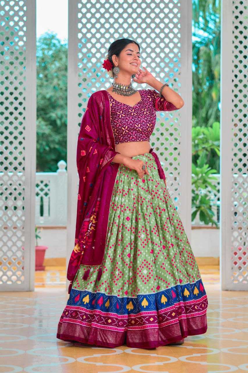 YNF TUSSAR KESH187 Amisha LEHENGA WHOLESALE FANCY PRINTED DESIGNER LEHENGAS  MANUFACTURER