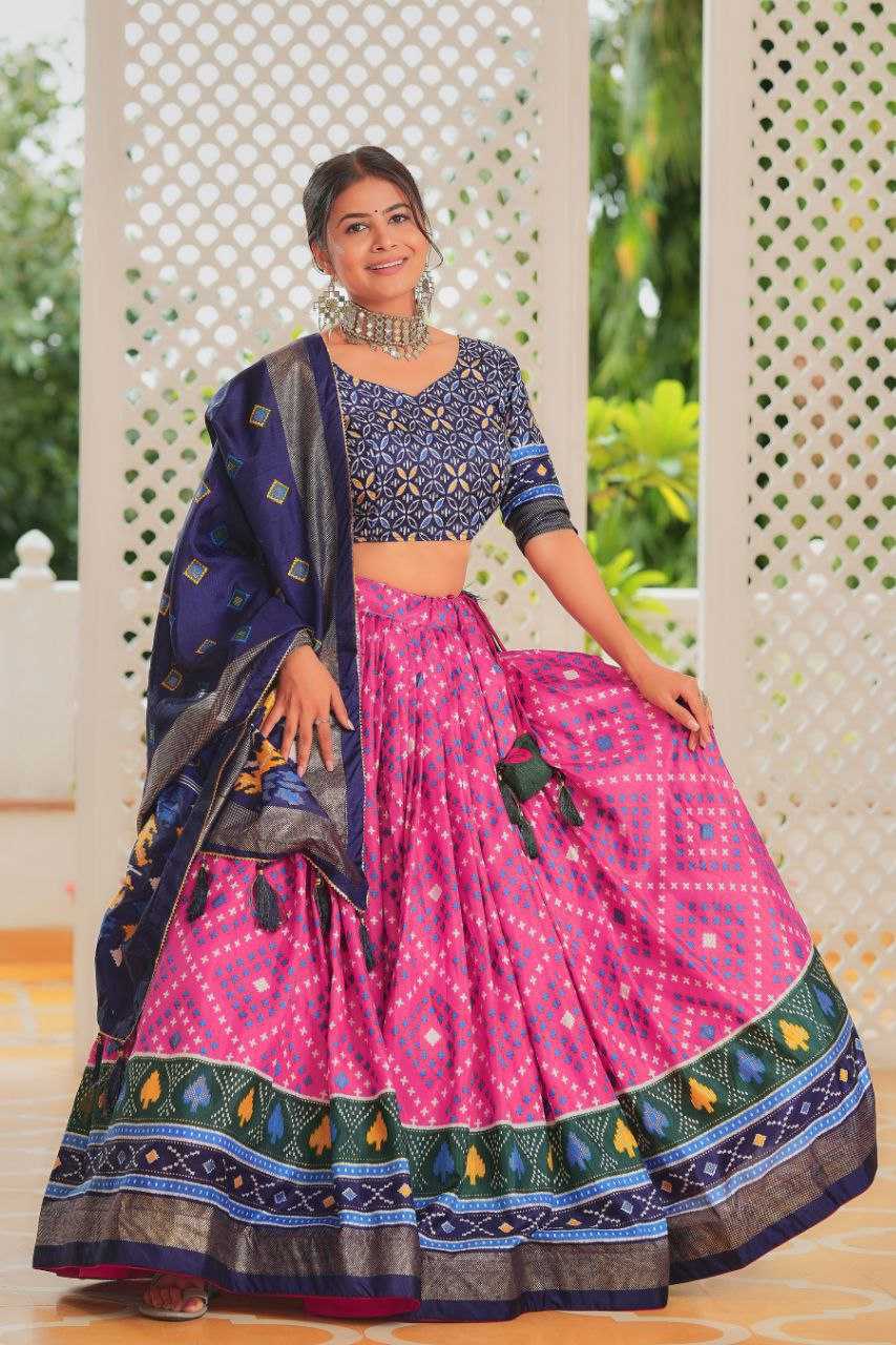 YNF TUSSAR KESH187 Amisha LEHENGA WHOLESALE FANCY PRINTED DESIGNER LEHENGAS  MANUFACTURER