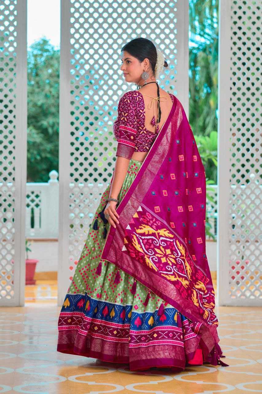 YNF TUSSAR KESH187 Amisha LEHENGA WHOLESALE FANCY PRINTED DESIGNER LEHENGAS  MANUFACTURER