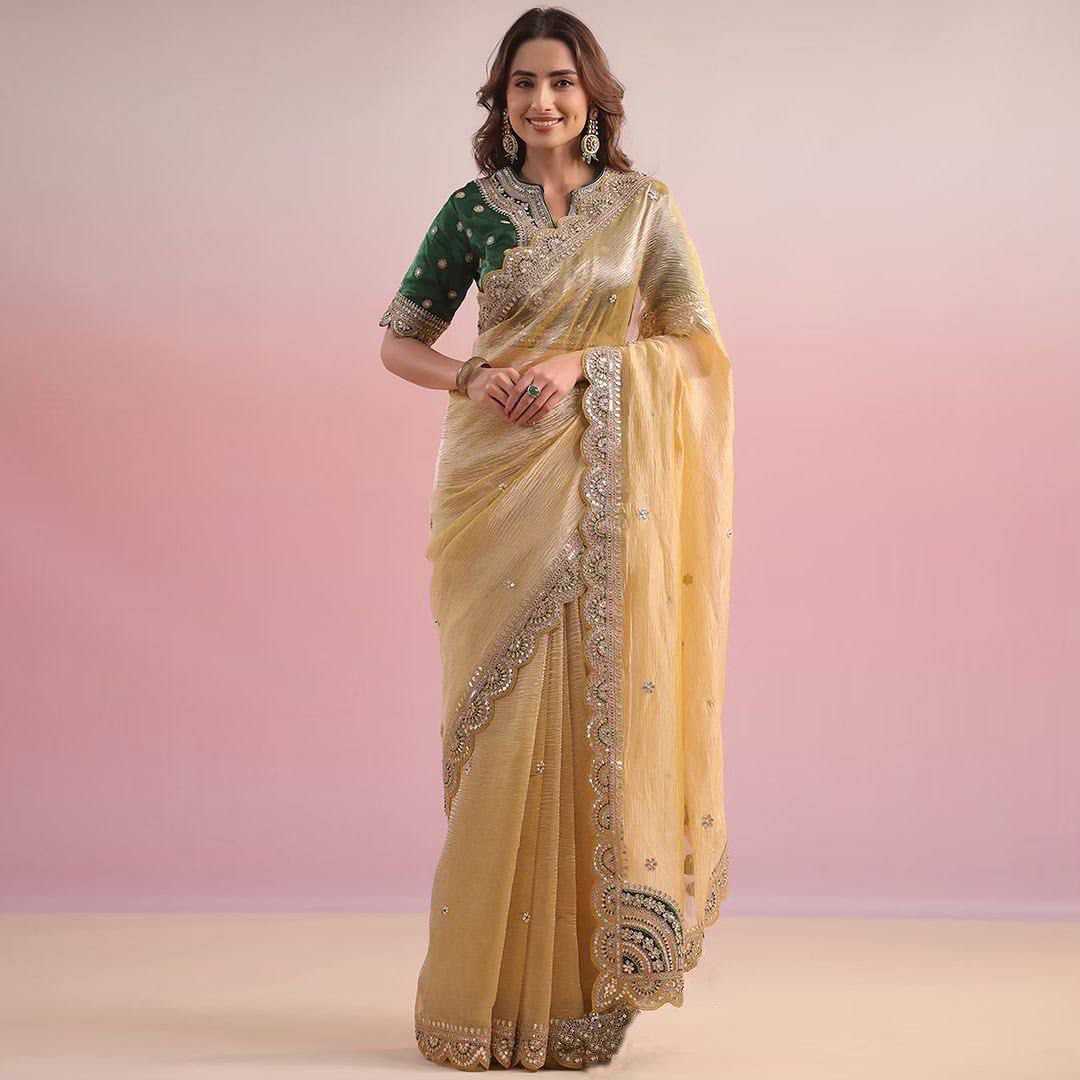 Ynf Twill Net RIN133 550 Sarees Wholesale Designer Sarees Sequence Sarees Sarees With Blouse Manufacturer