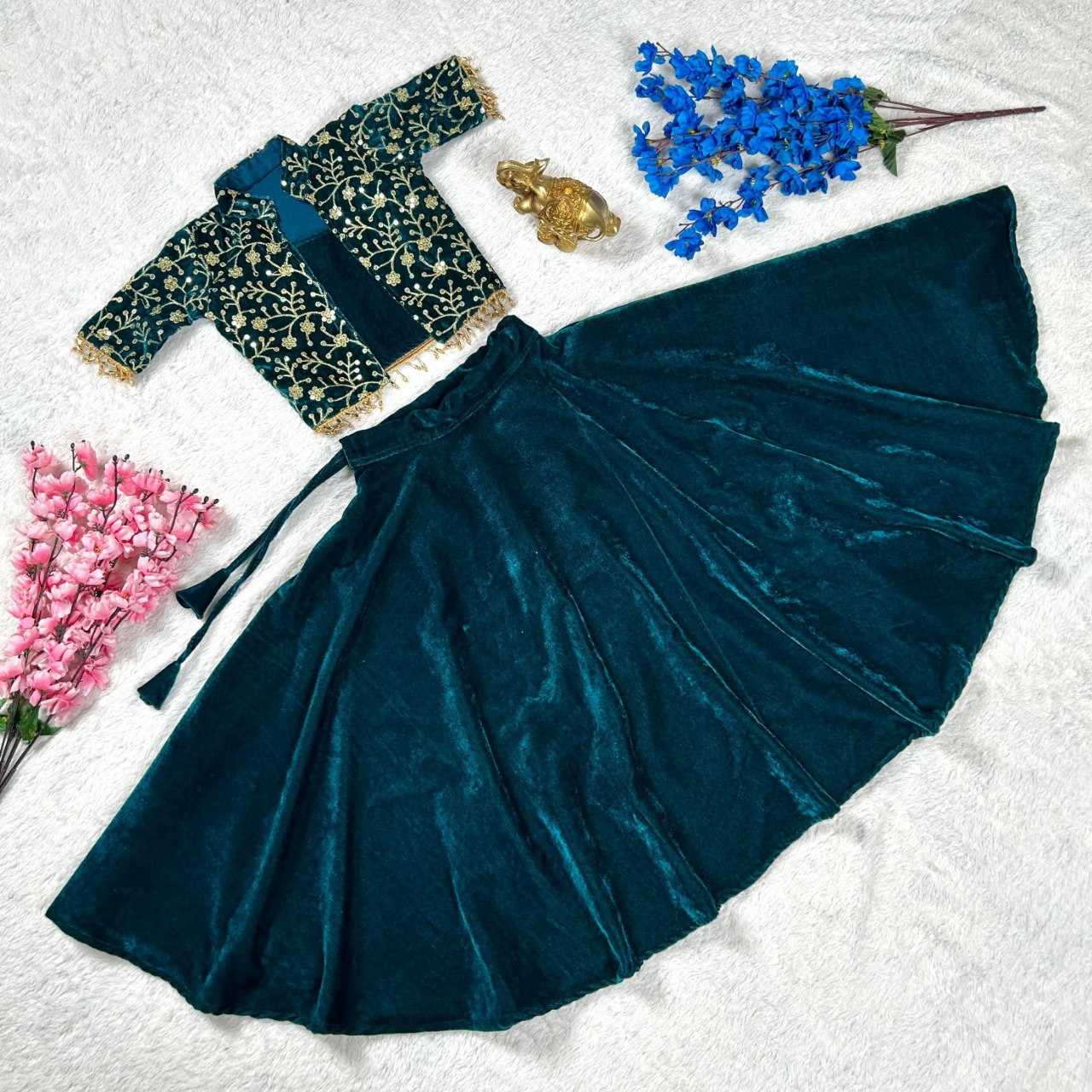 Ynf Velvet KESH109 RRKT96 Kids Wear Wholesale Kids Lehenga Kids Suit Kids Festive Wear Manufacturer