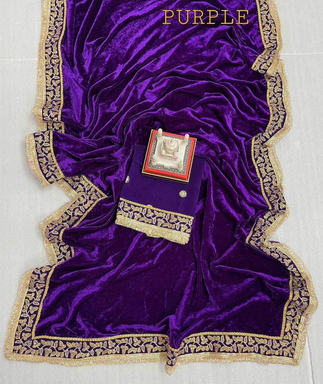 Ynf Velvet KESH413 376 Sarees Wholesale Fancy Sarees Velvet Sarees Embroidered Sarees Manufacturer