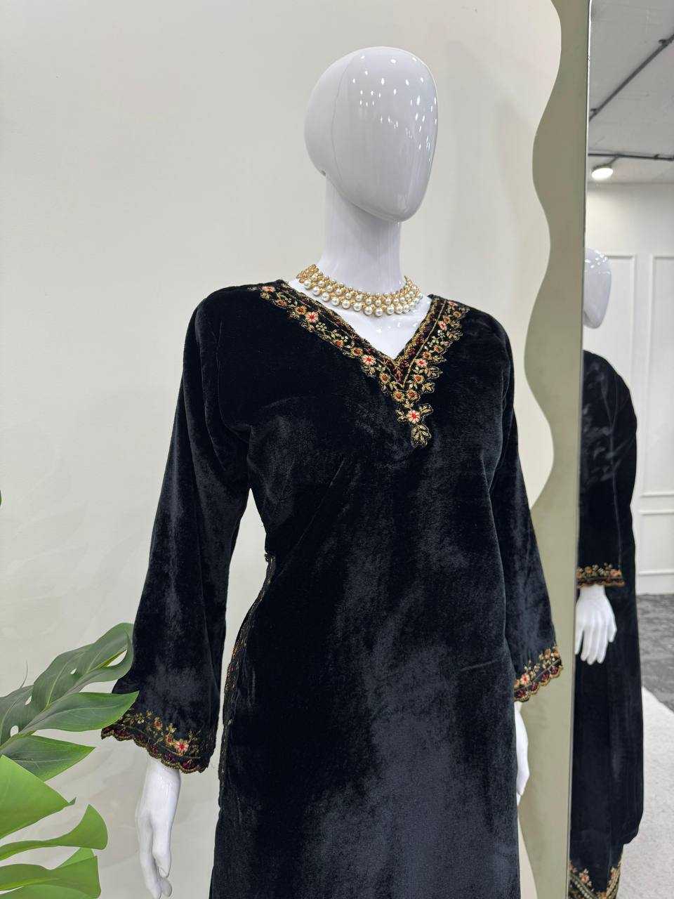 YNF VELVET RIN169 5810 SUITS & DRESSES WHOLESALE LADIES PALAZZO PAERTY SUITS MANUFACTURER