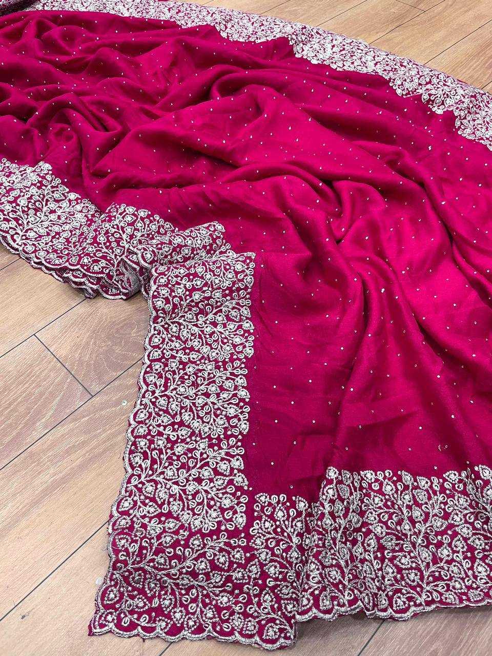 Ynf Vichitra Silk KESH336 MAYA Silk Sarees Wholesale Pure Zari Silk Sarees Silk Sarees For Weddings Embroidered Silk Sarees Manufacturer