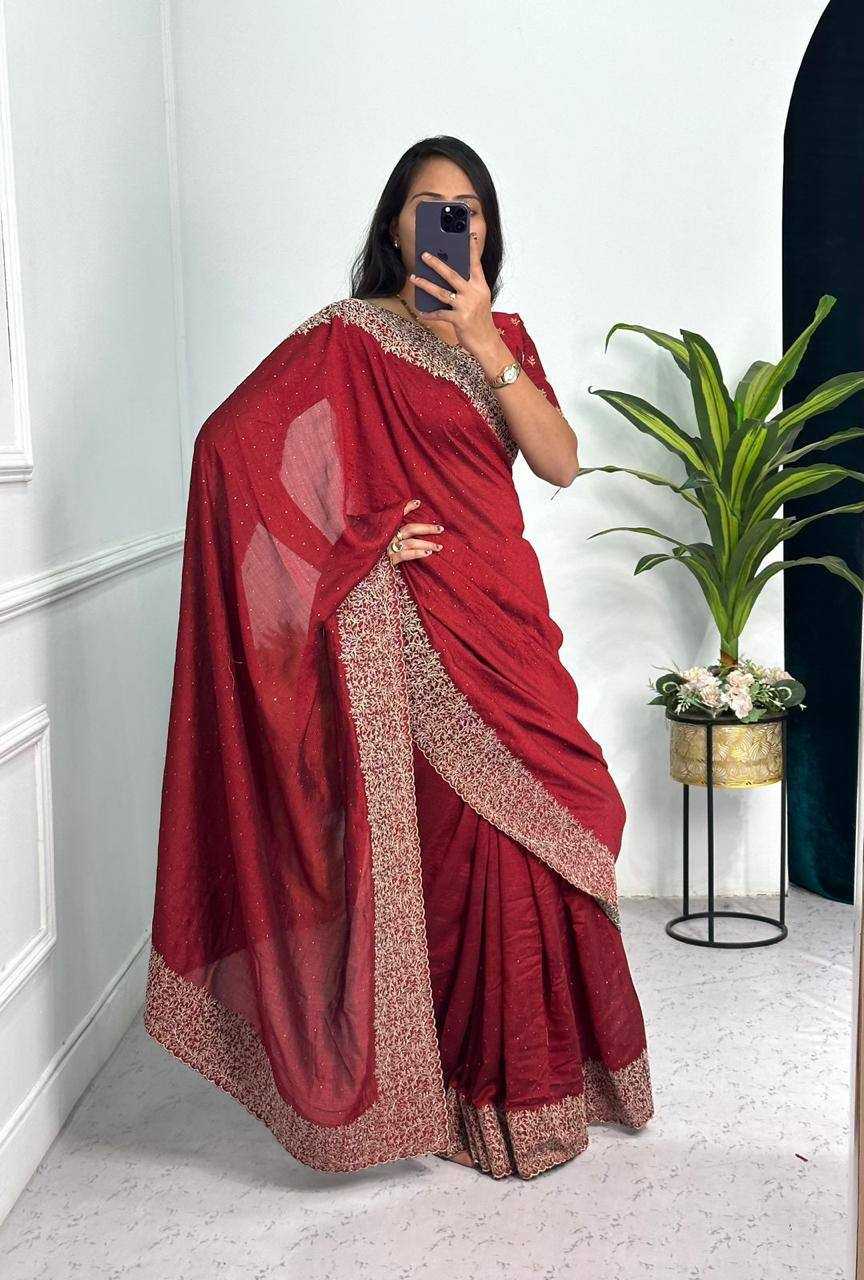 Ynf Vichitra Silk KESH336 PNF01 Silk Sarees Wholesale Heavy Silk Sarees Designer Silk Sarees Embroidered Silk Sarees Manufacturer