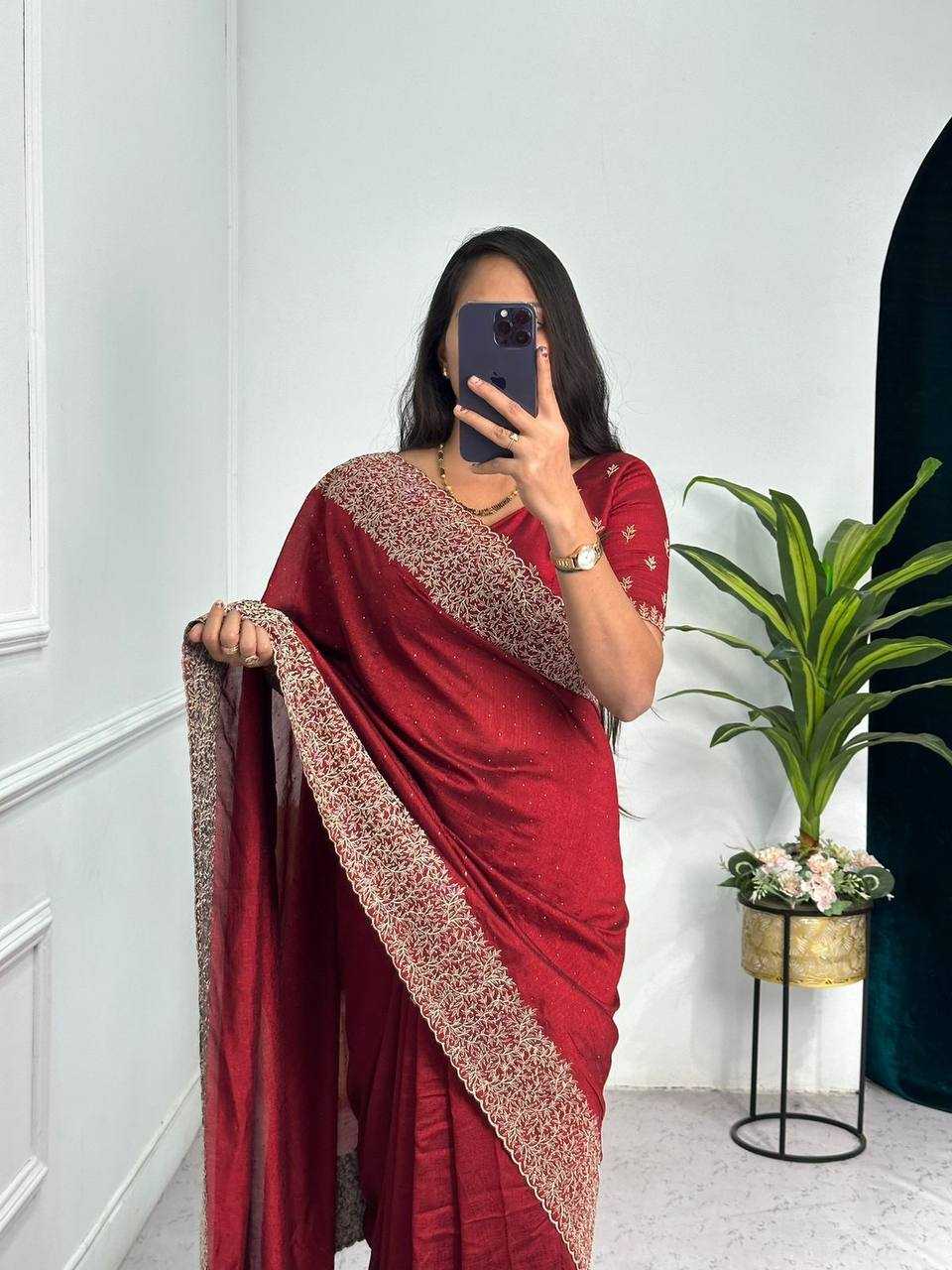 Ynf Vichitra Silk KESH336 PNF01 Silk Sarees Wholesale Heavy Silk Sarees Designer Silk Sarees Embroidered Silk Sarees Manufacturer