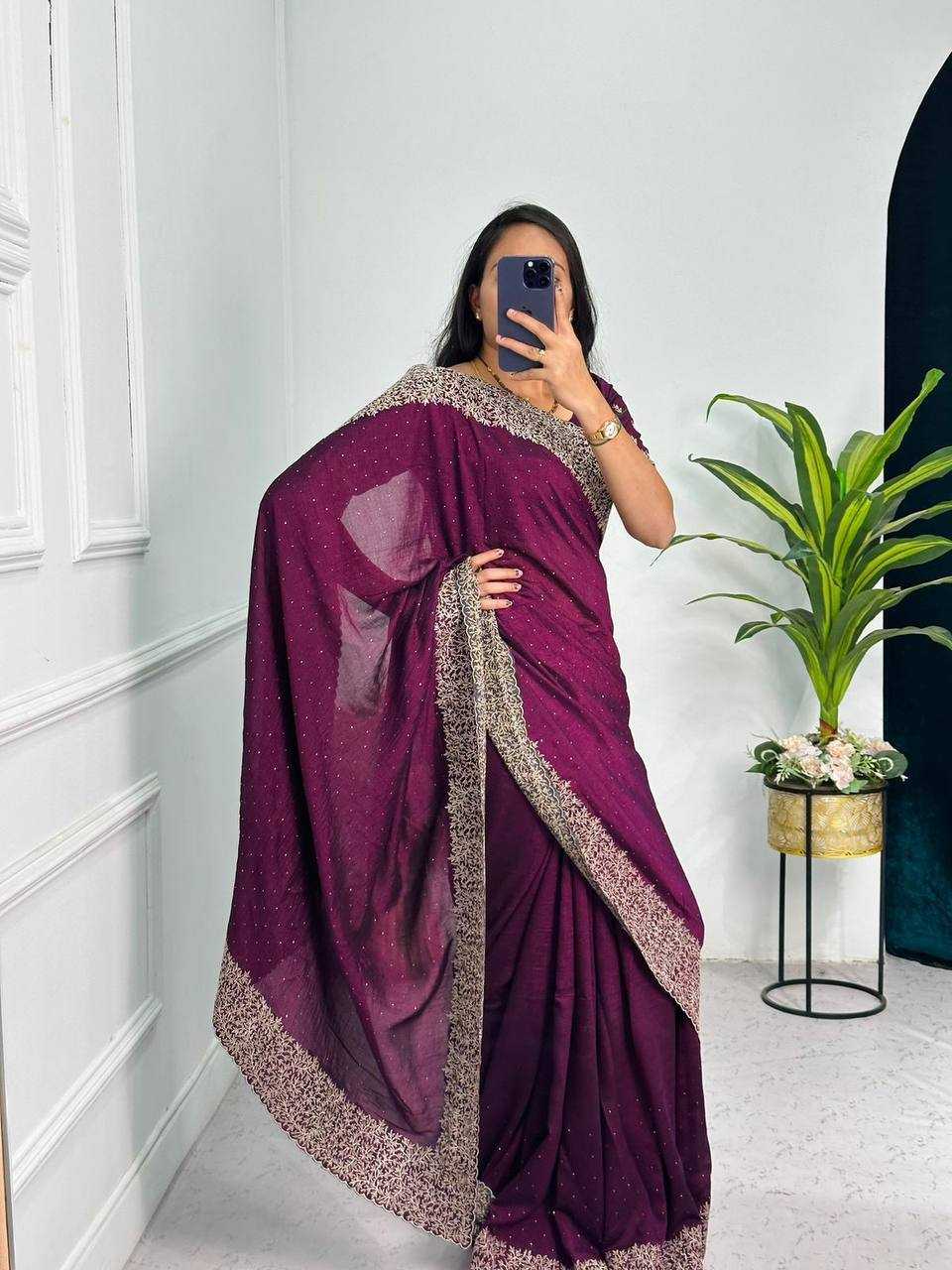 Ynf Vichitra Silk KESH336 PNF01 Silk Sarees Wholesale Heavy Silk Sarees Designer Silk Sarees Embroidered Silk Sarees Manufacturer