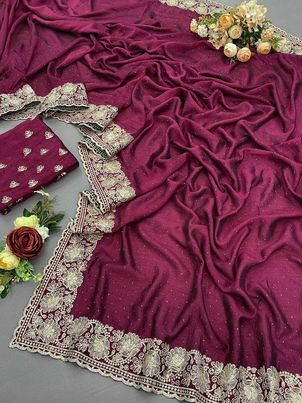 Ynf Vichitra Silk KESH336 PNF10 Silk Sarees Wholesale Heavy Silk Sarees Designer Silk Sarees Embroidered Silk Sarees Manufacturer