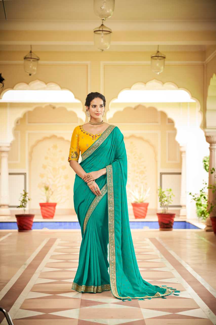 Ynf Vichitra Silk KESH417 5412 Sarees Wholesale Party Wear Sarees Swarovski Sarees Sarees With Blouse Manufacturer