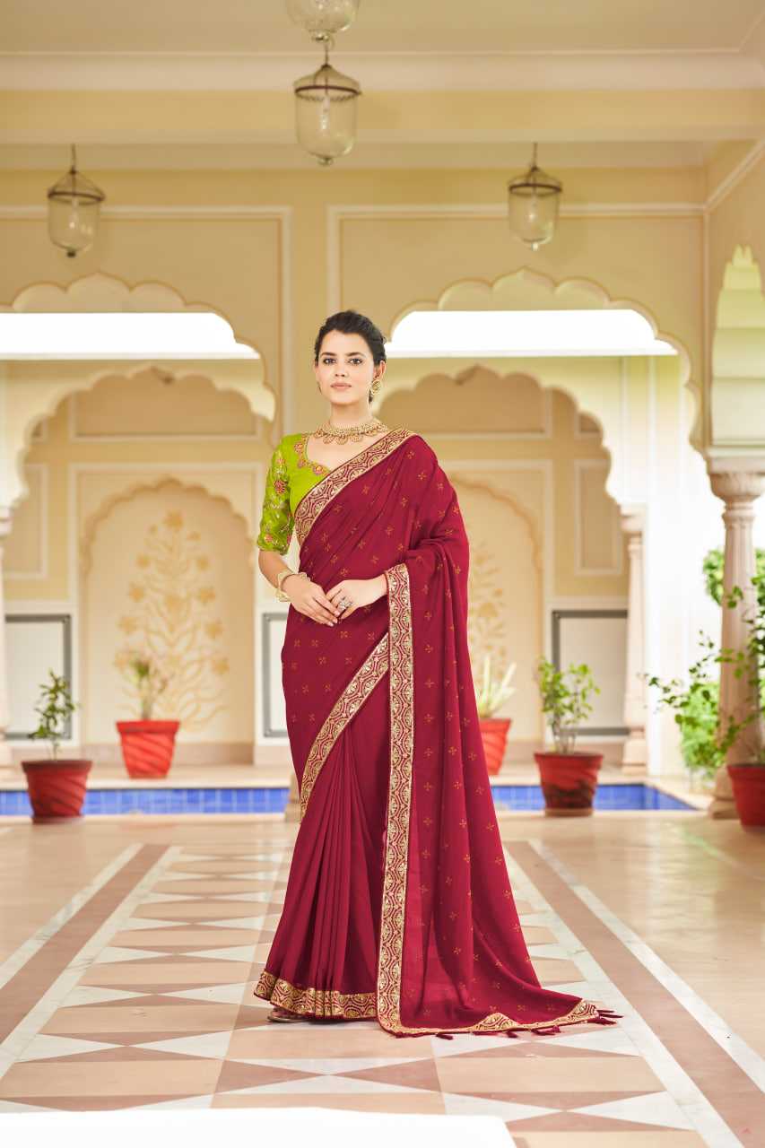 Ynf Vichitra Silk KESH417 5413 Sarees Wholesale Party Wear Sarees Swarovski Sarees Sarees With Blouse Manufacturer