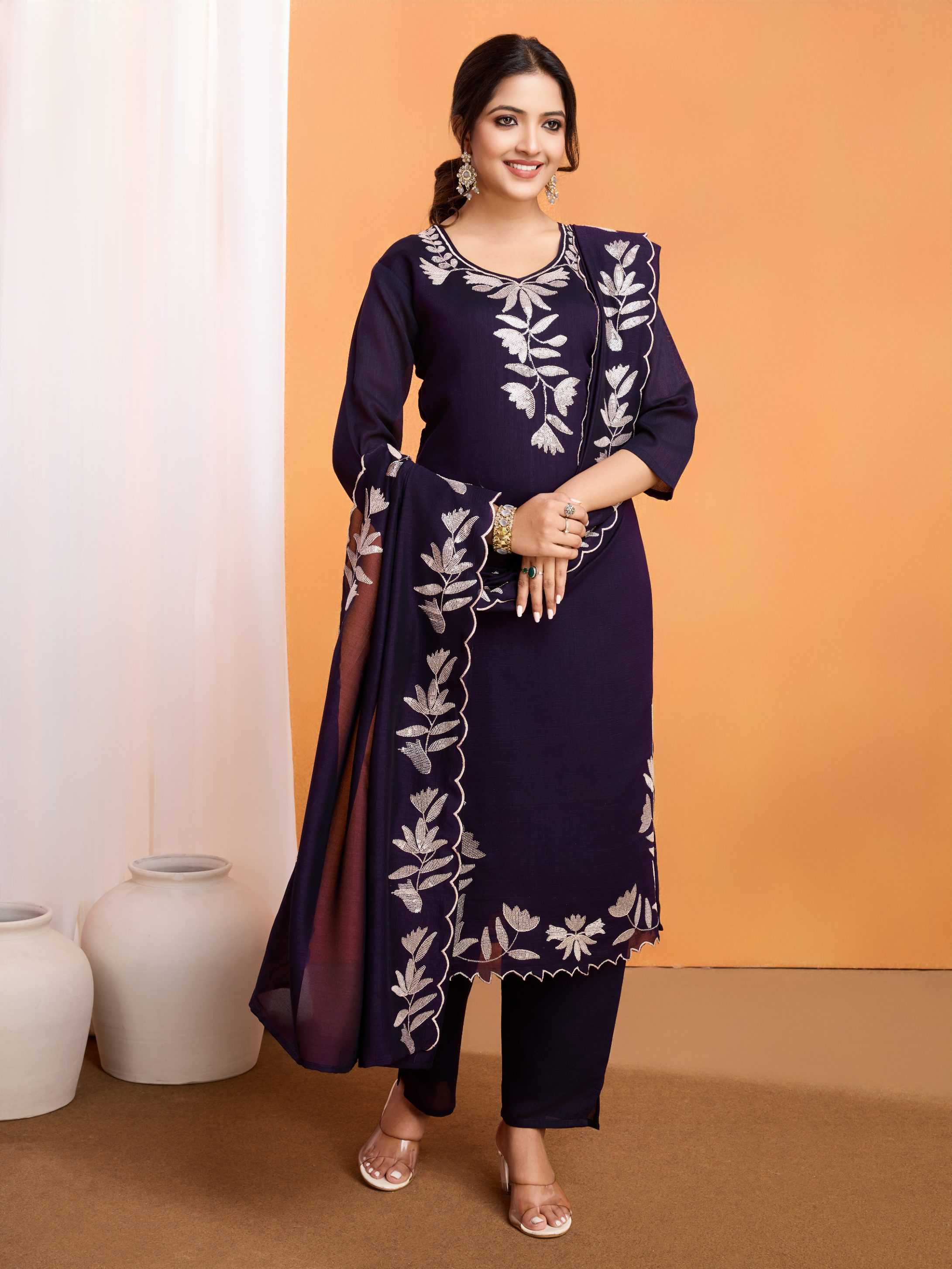 Ynf Vichitra Silk RIN153 8007 Kurti Wholesale Festive Kurtis Kurtis With Bottom Round Neck Kurtis Manufacturer