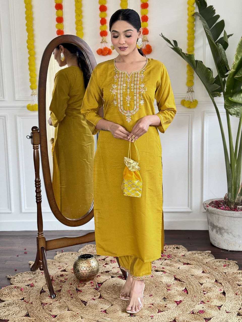 YNF VISCOSE CHANDERI RIN174  ZIA SUITS & DRESSES WHOLESALE EMBROIDERY CHANDERI LONG KURTI SUITS MANUFACTURER