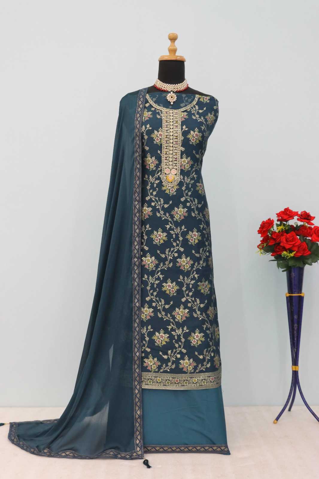 Ynf Viscose KESH379 1554 Suits & Dresses Wholesale Ladies Suits Embroidery Suits Semi Stitched Suits Manufacturer