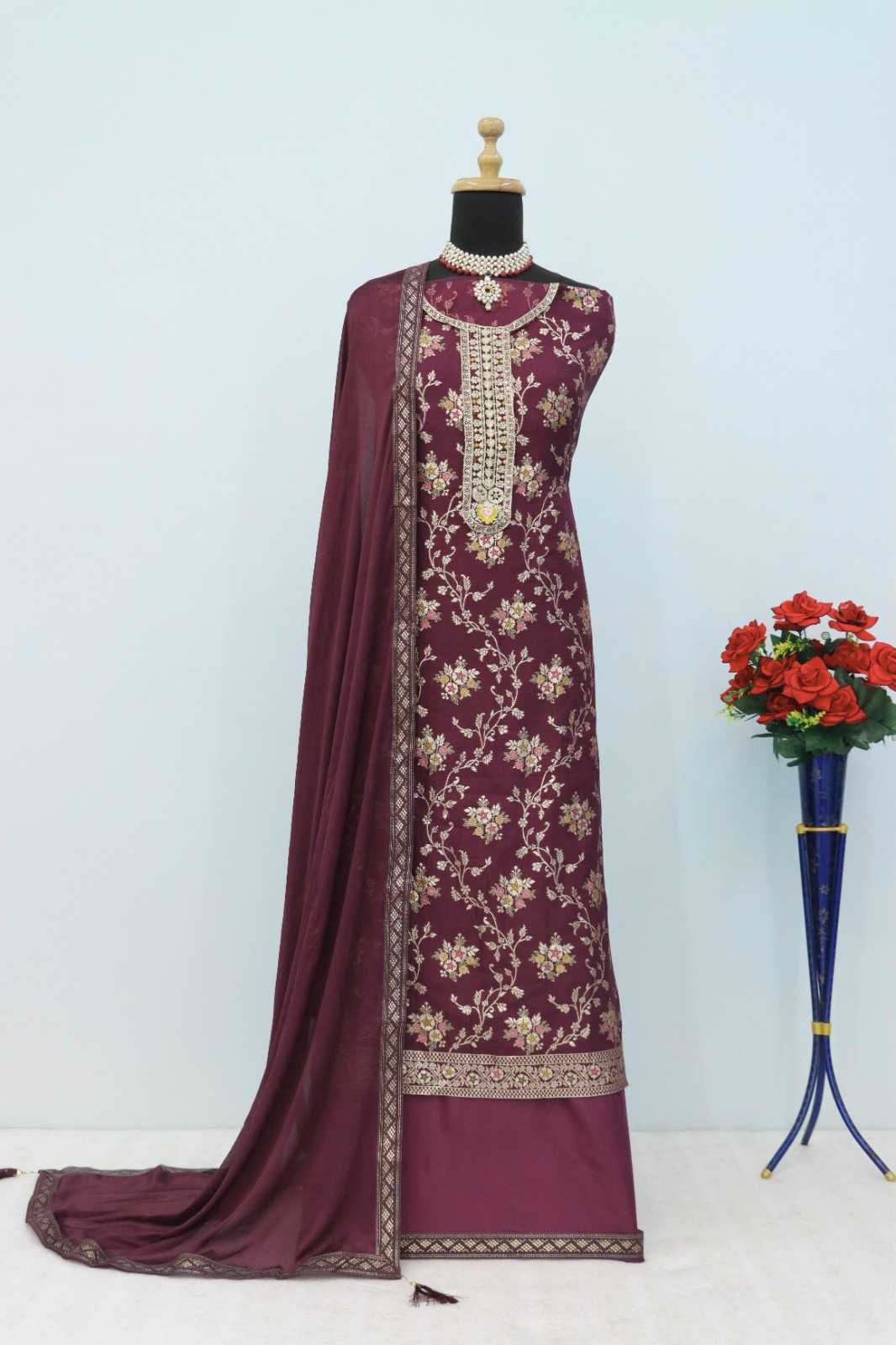 Ynf Viscose KESH379 1554 Suits & Dresses Wholesale Ladies Suits Embroidery Suits Semi Stitched Suits Manufacturer