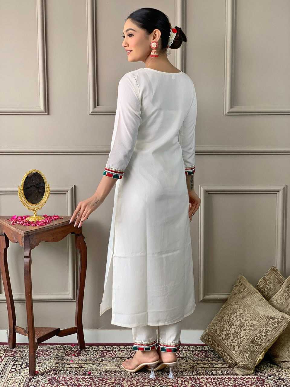 YNF VISCOSE KESH402 488 SUITS & DRESSES  WHOLESALE LADIES PARTY EMBROIDERED SUITS MANUFACTURER