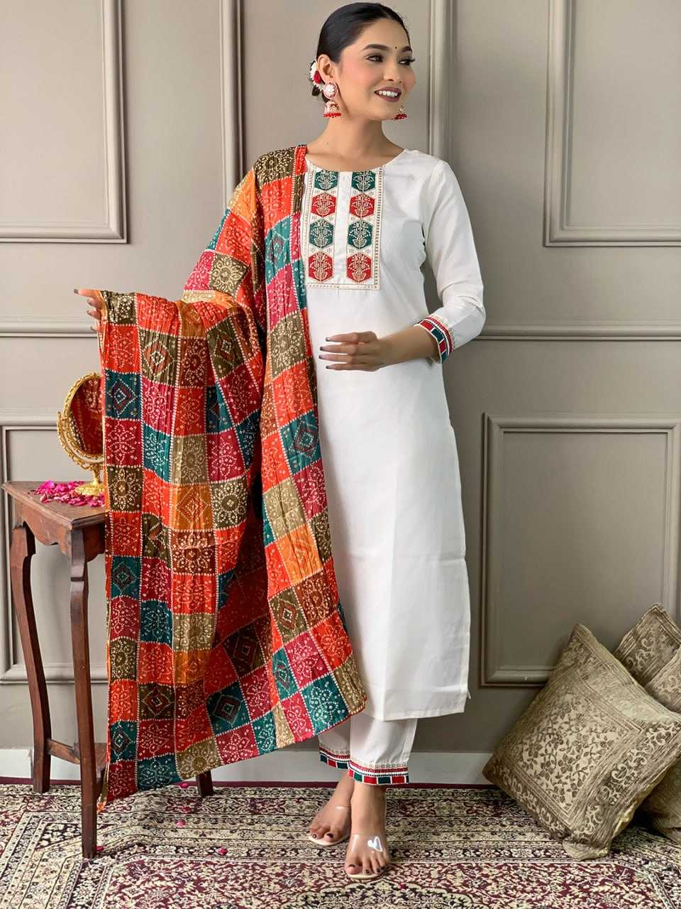 YNF VISCOSE KESH402 488 SUITS & DRESSES  WHOLESALE LADIES PARTY EMBROIDERED SUITS MANUFACTURER