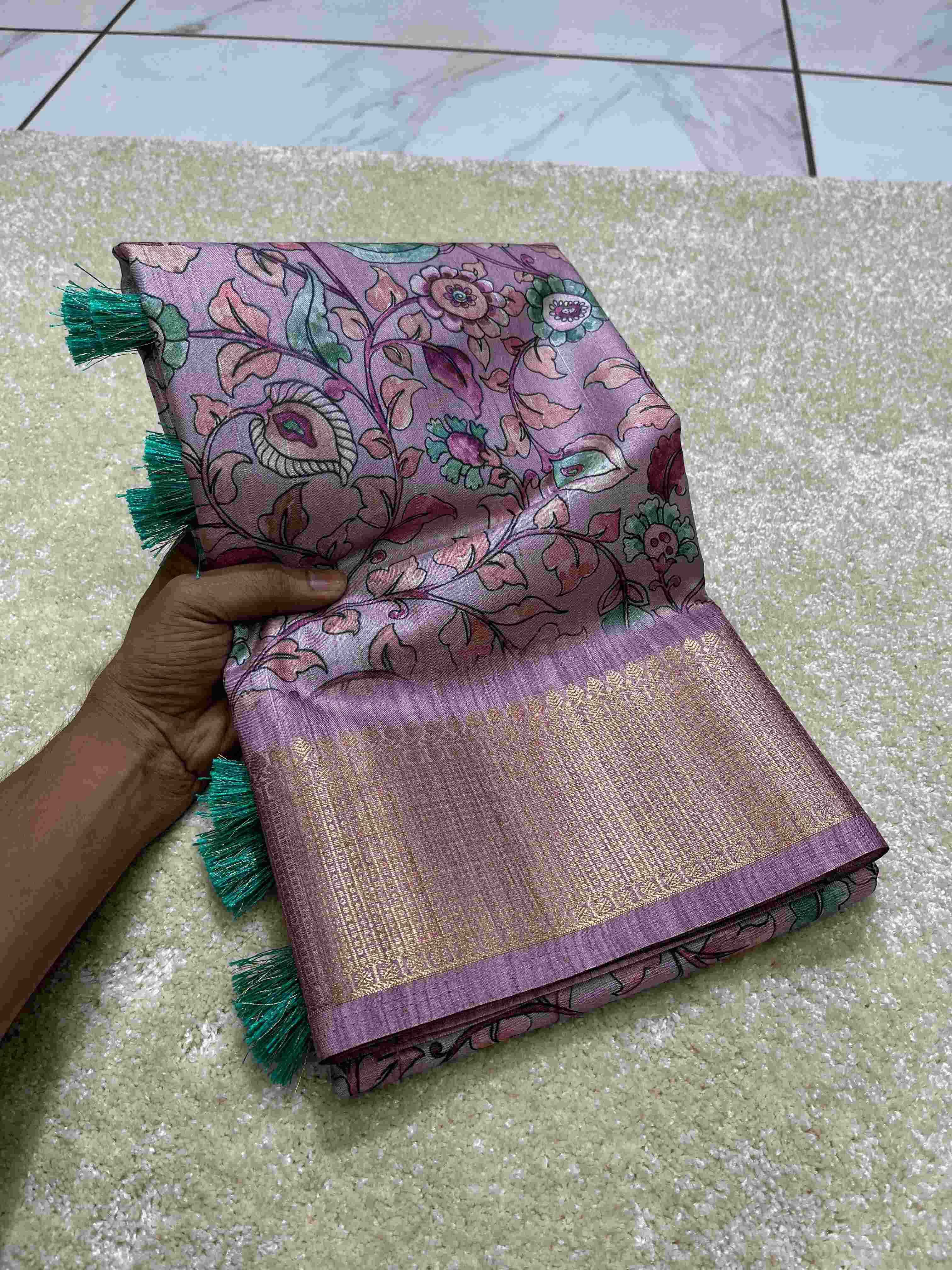 Ynf Assam Silk RIN116 REW23 Silk Sarees Wholesale Soft Silk Sarees Printed Silk Saree Kalamkari Silk Sarees Manufacturer