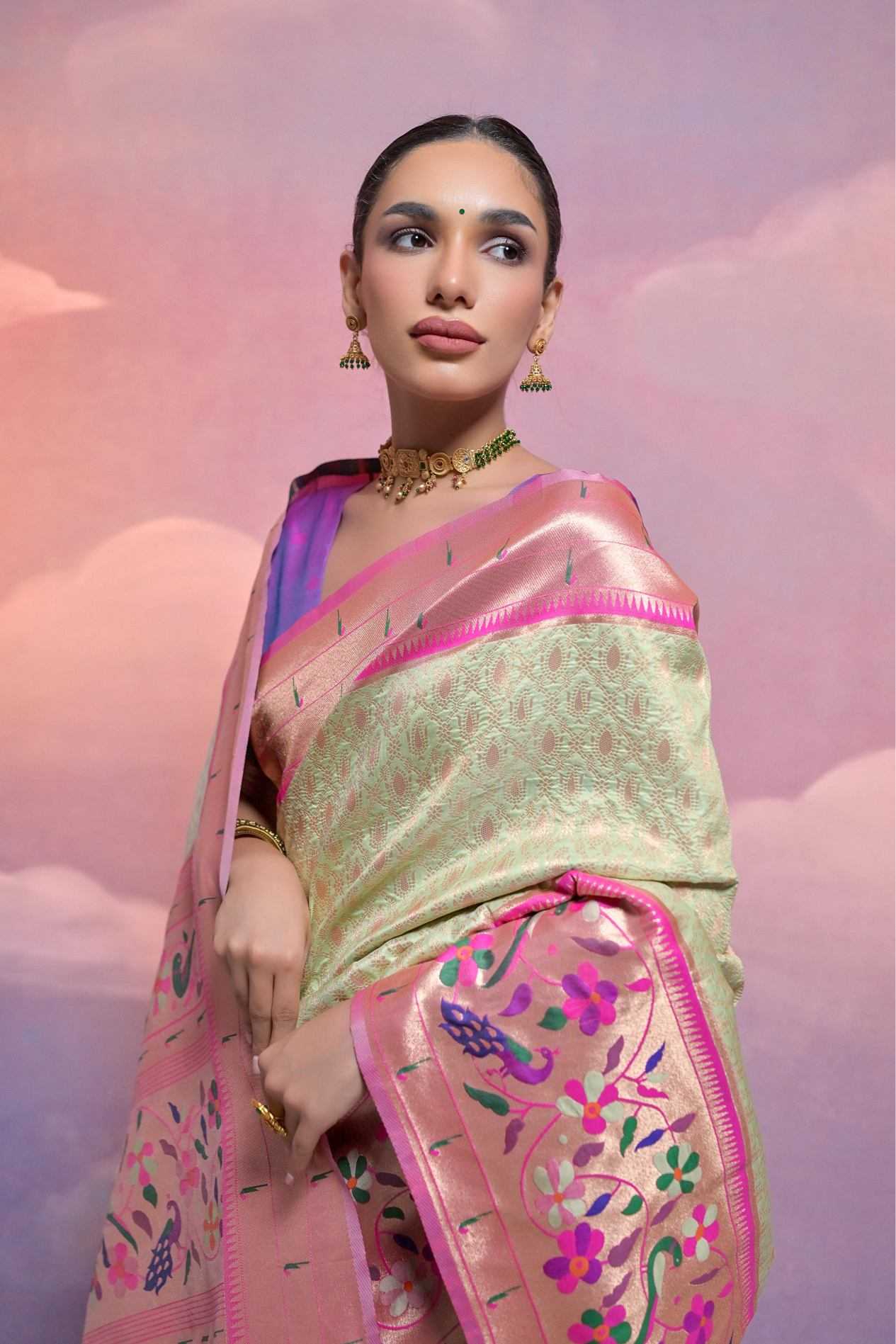 Ynf Banarasi Soft Silk KESH165 PAITHANI VANI Silk Sarees Wholesale Banarasi Silk Sarees Soft Silk Sarees Pure Zari Silk Sarees Manufacturer