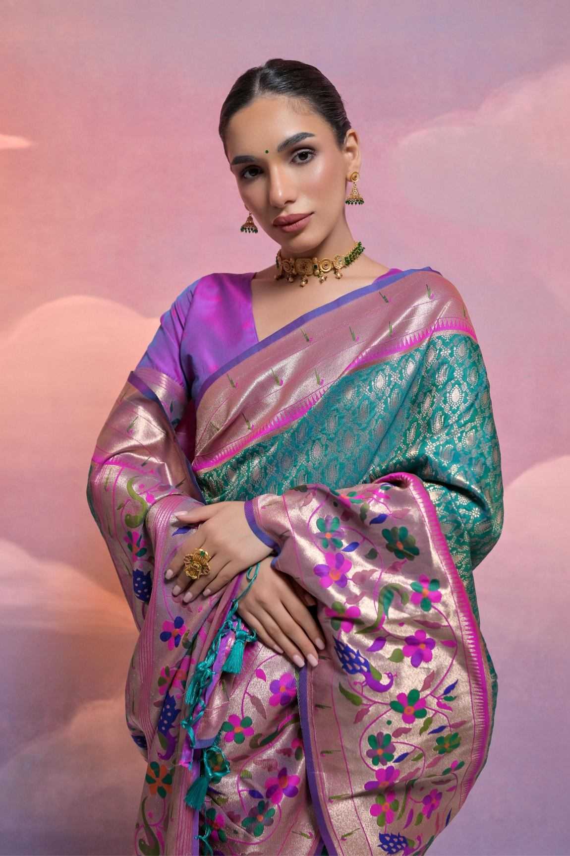 Ynf Banarasi Soft Silk KESH165 PAITHANI VANI Silk Sarees Wholesale Banarasi Silk Sarees Soft Silk Sarees Pure Zari Silk Sarees Manufacturer