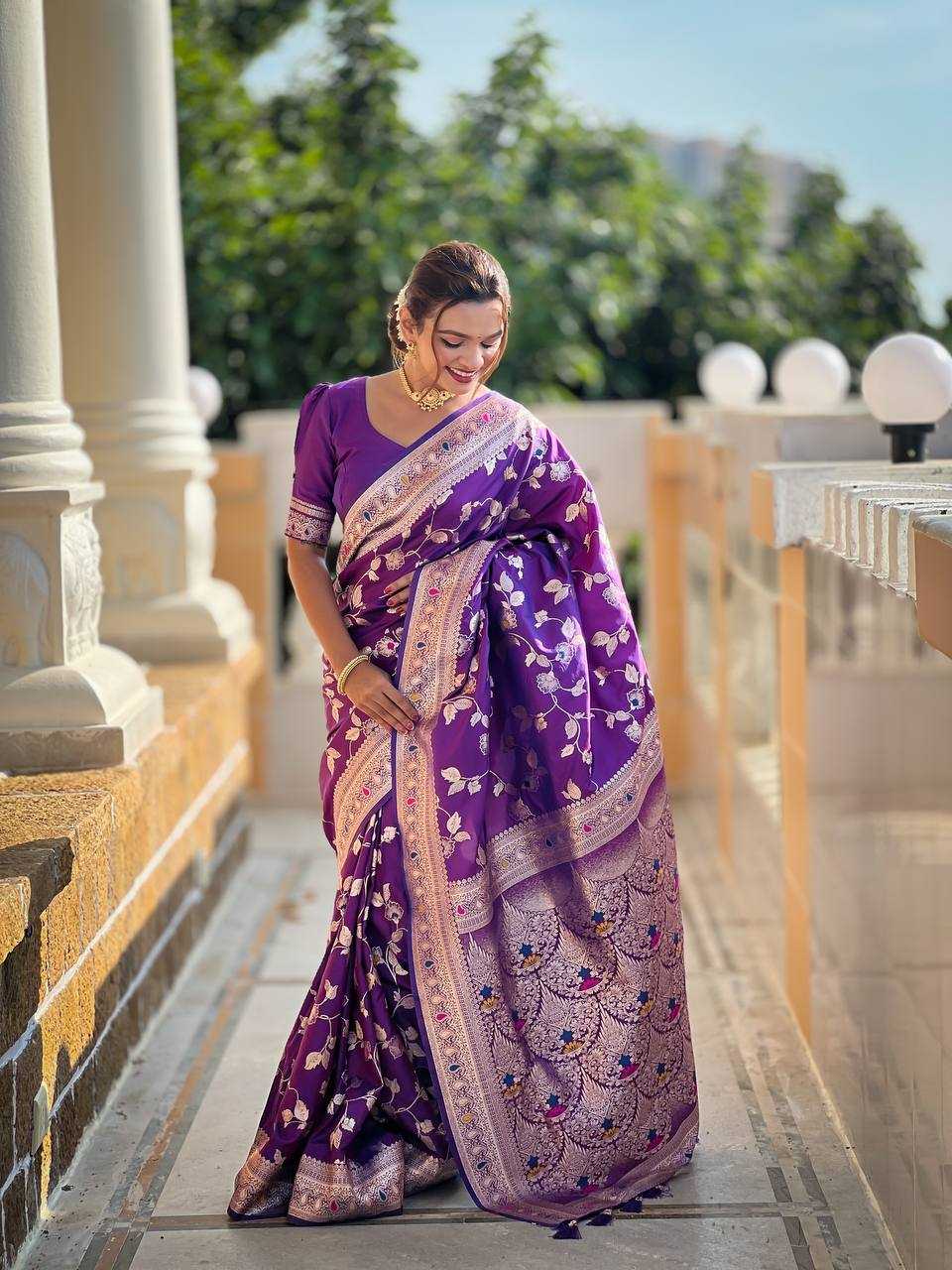 Ynf Banarasi Soft Silk RIN150 Banarasi-4 Silk Sarees Wholesale Banarasi Silk Sarees Heavy Silk Sarees Pure Zari Silk Sarees Manufacturer