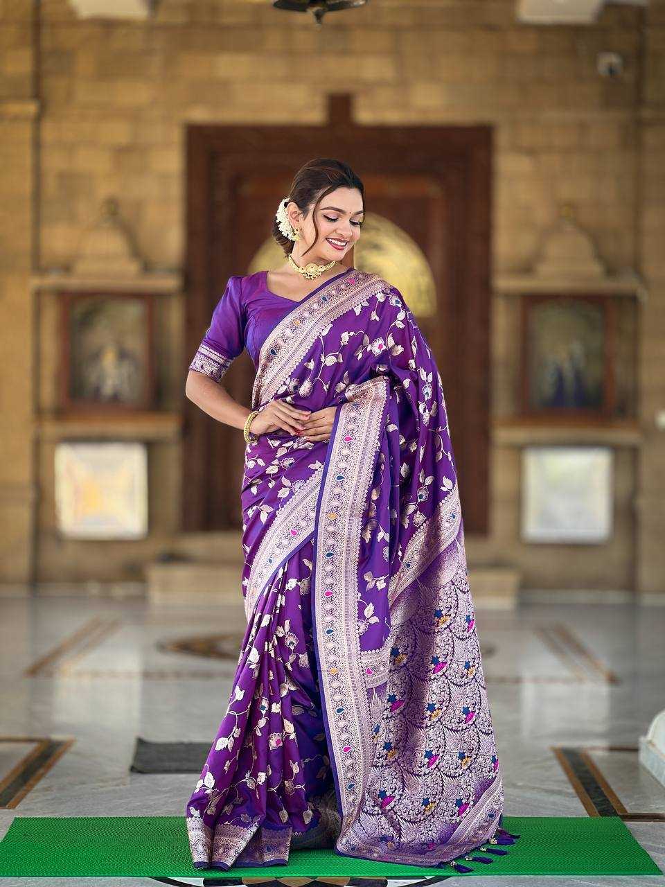 Ynf Banarasi Soft Silk RIN150 Banarasi-4 Silk Sarees Wholesale Banarasi Silk Sarees Heavy Silk Sarees Pure Zari Silk Sarees Manufacturer