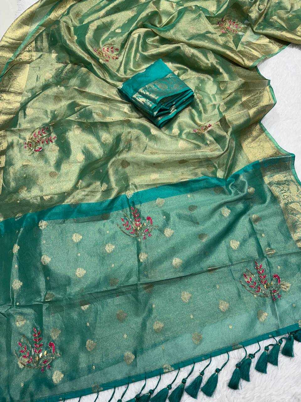 Ynf Banarasi Soft Silk RIN189 1160 Sarees Wholesale Designer Sarees Fancy Sarees Tissue Silk Saree Hand Work Sarees Manufacturer