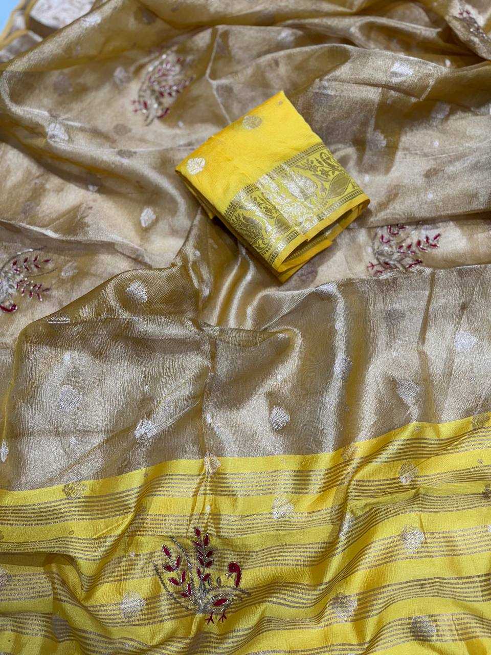 Ynf Banarasi Soft Silk RIN189 1160 Sarees Wholesale Designer Sarees Fancy Sarees Tissue Silk Saree Hand Work Sarees Manufacturer