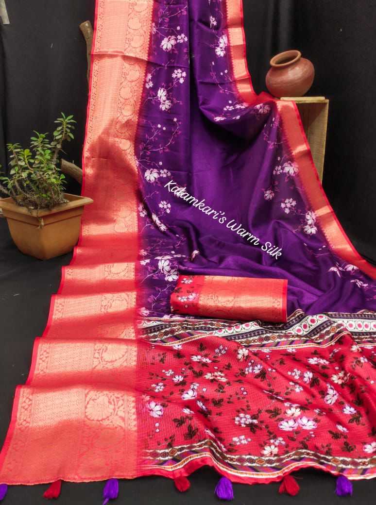 Ynf Banarasi Warm silk RIN104 APE132 Silk Sarees Wedding Collections Festive Collections Wholesale Soft Silk Sarees Printed Silk Saree Kalamkari Silk Sarees Manufacturer