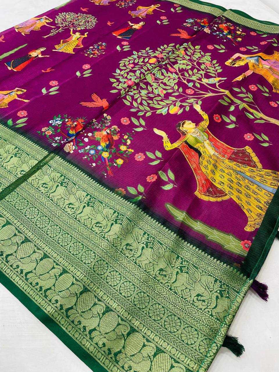 Ynf Banarasi Warm silk RIN124 Warm silk dingli Sarees Wedding Collections Festive Collections Wholesale Printed Sarees Silk Sarees Festive Sarees Manufacturer