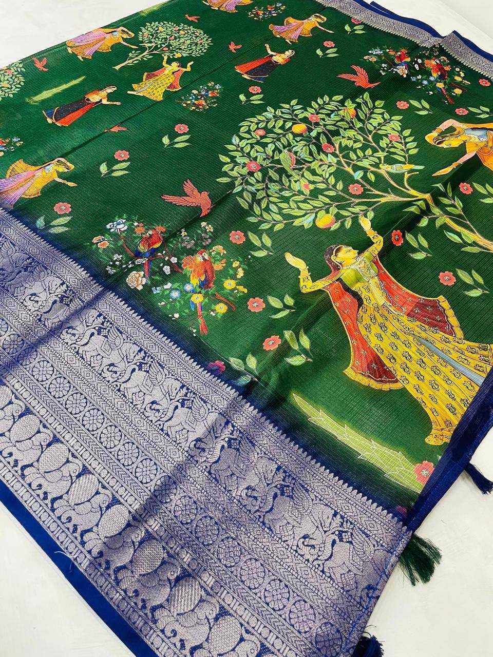 Ynf Banarasi Warm silk RIN124 Warm silk dingli Sarees Wedding Collections Festive Collections Wholesale Printed Sarees Silk Sarees Festive Sarees Manufacturer