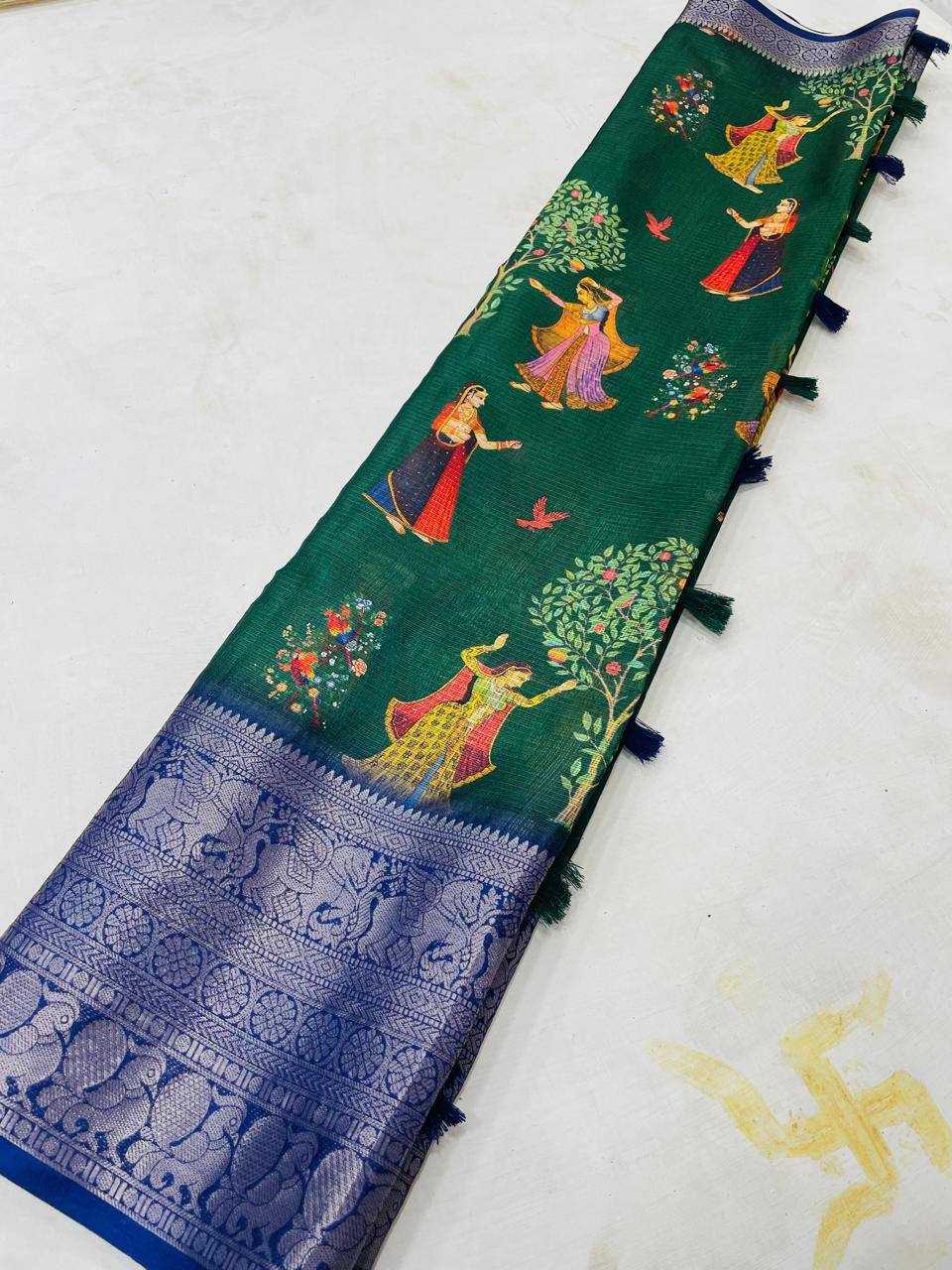 Ynf Banarasi Warm silk RIN124 Warm silk dingli Sarees Wedding Collections Festive Collections Wholesale Printed Sarees Silk Sarees Festive Sarees Manufacturer