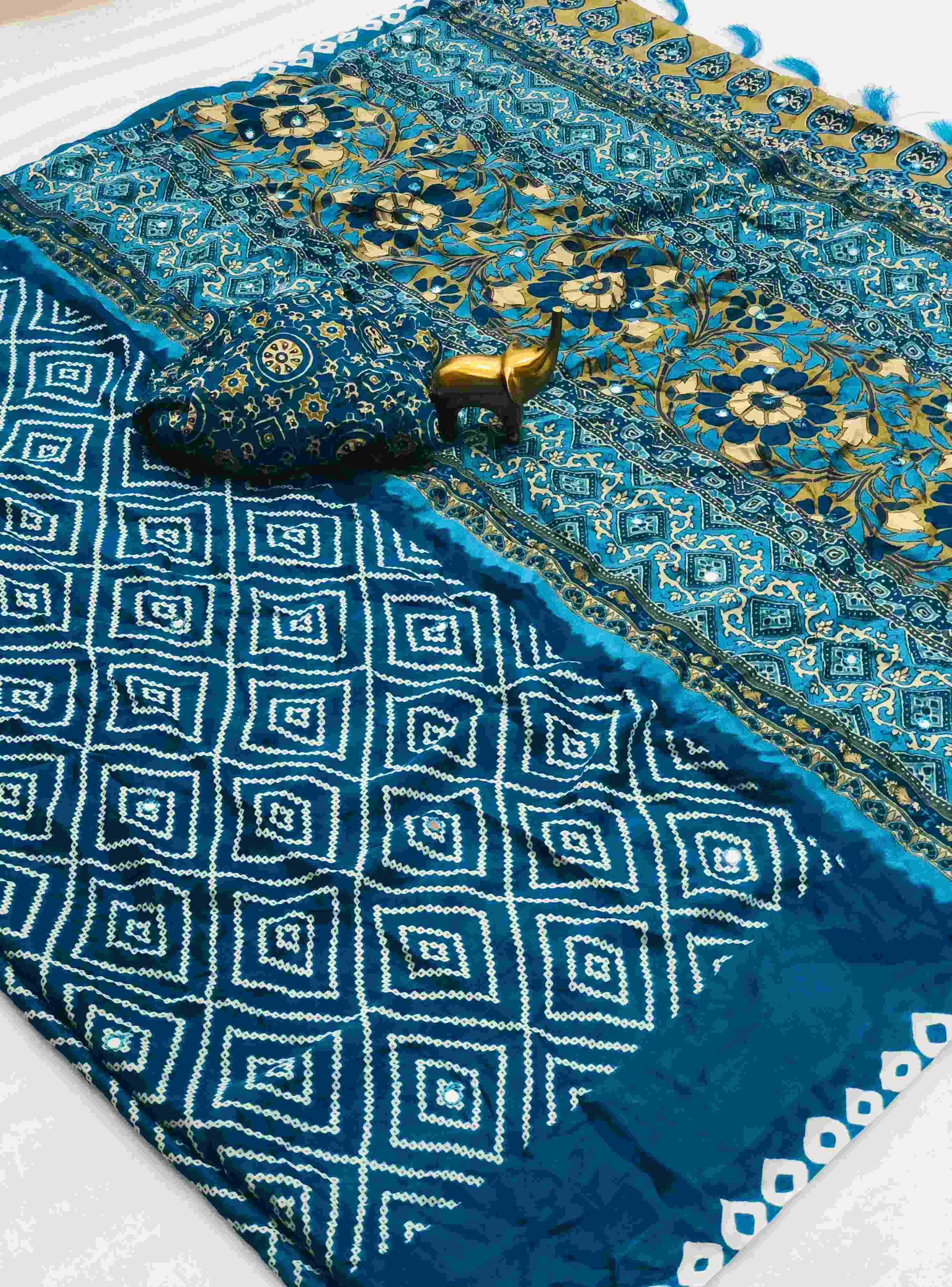 Ynf Bandhani Silk KESH298 kalamkari bandhej vol 2 Silk Sarees Wholesale Banarasi Silk Sarees Designer Silk Sarees Kalamkari Silk Sarees Manufacturer